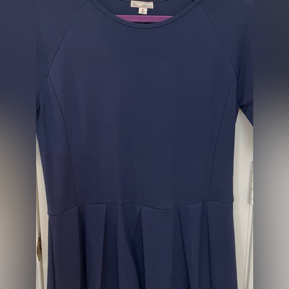 GAP, NWT, Sz M “Fit & Flair Dress” Rich Navy Blue, Soft & Warm. - Picture 3 of 12